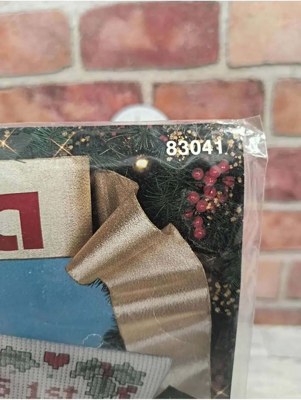 1993 Bucilla Stocking Kit Cross Stitch Baby's First 1st Christmas Embroidery 10